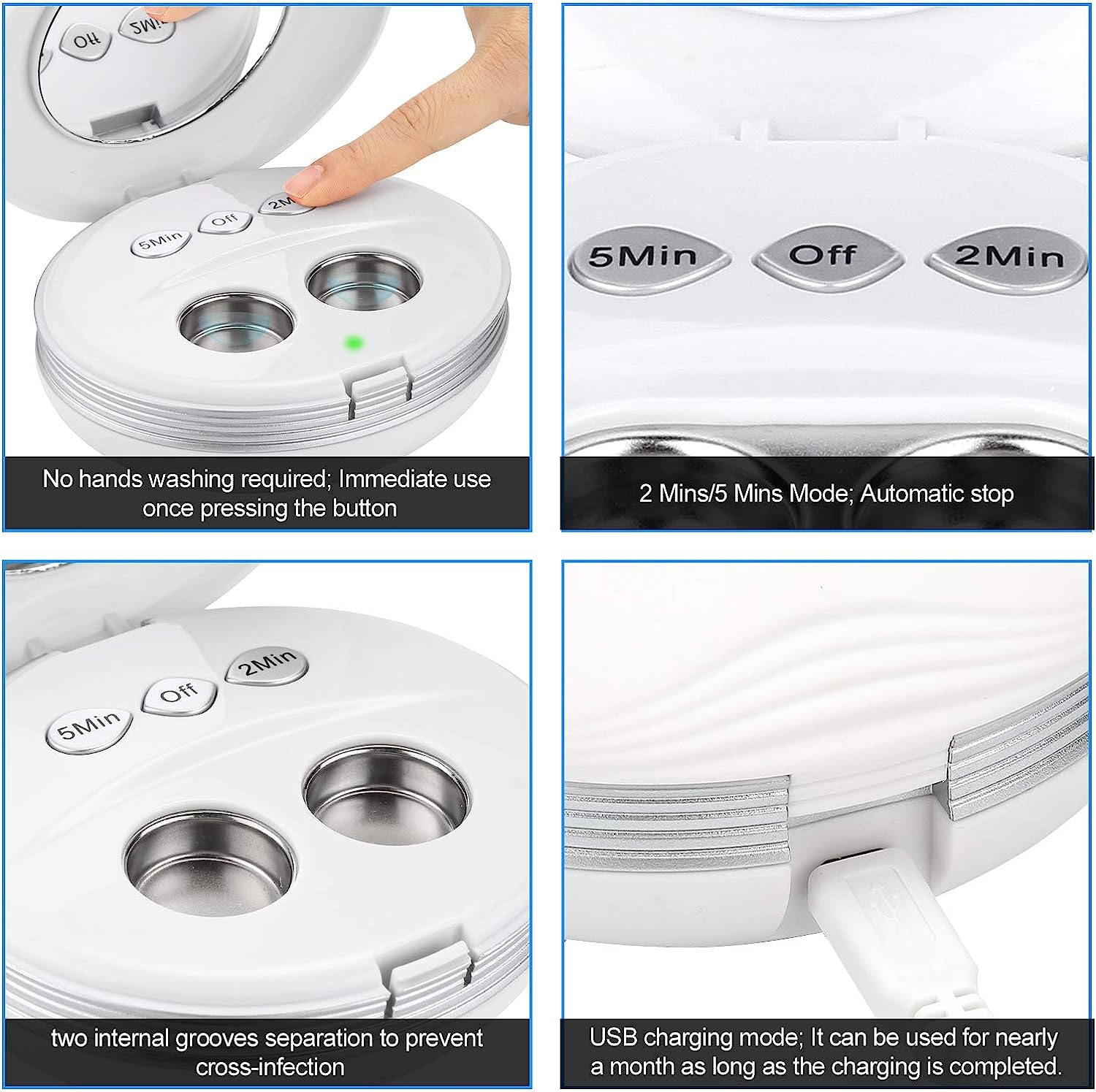 Contact Lens Cleaner, Ultrasonic Lens Cleaner, Ultra Sonic Auto Eye Protein Cleaning Case, Contact Lens Cleaner Machine Contact Lens Cleaner, Ultrasonic Lens Cleaner, Ultra Sonic Auto Eye Protein Cleaning Case, Contact Lens Cleaner Machine